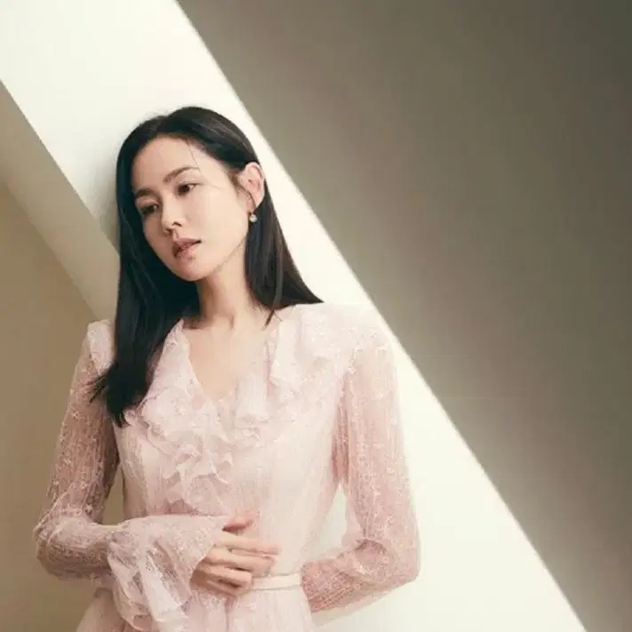 BAU by Bride and You 핑크 레이스 롱 원피스